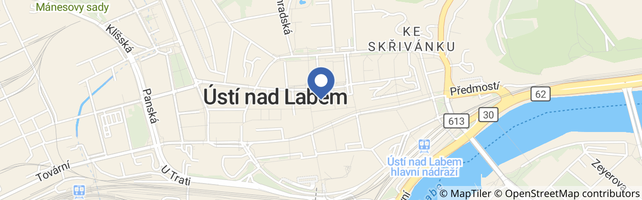 Mapa - Cyklobus na Severní Terasu v Ústí nad Labem 2026