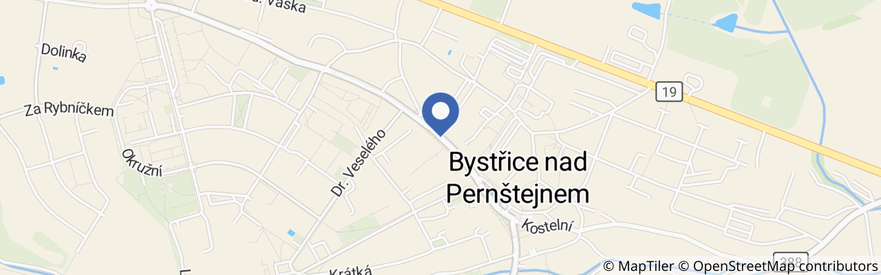 Mapa - Pernštejnské farmářské trhy v Bystřici nad Pernštejnem 2026