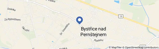 Mapa - Pernštejnské farmářské trhy v Bystřici nad Pernštejnem 2026
