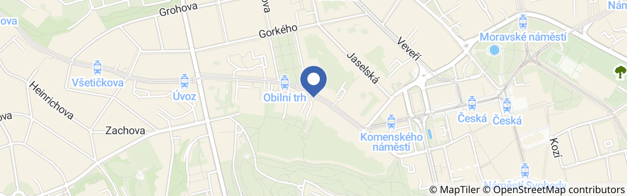 Mapa - Víno z blízka – festival moravských vín v Brně 2026