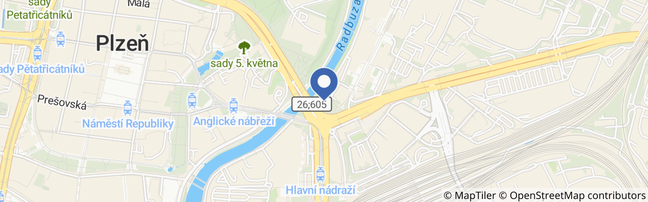 Mapa - Burger Street Festival Plzeň 2026