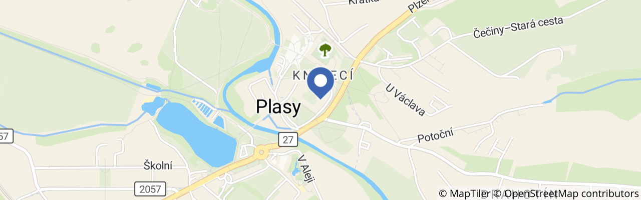 Mapa - Hradozámecká noc v klášteře Plasy