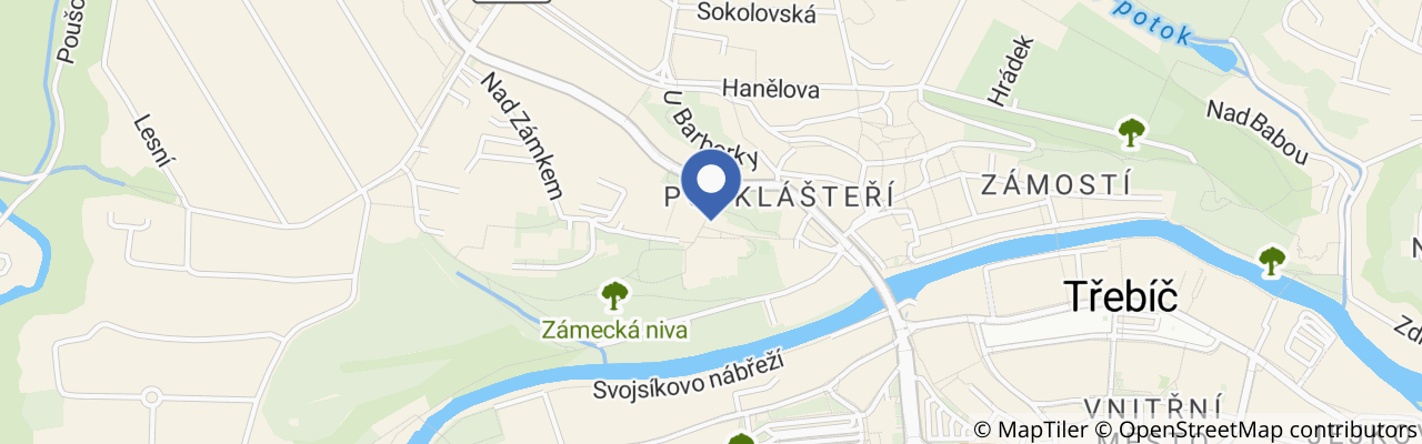 Mapa - Příběh Benediktinského kláštera v Třebíči
