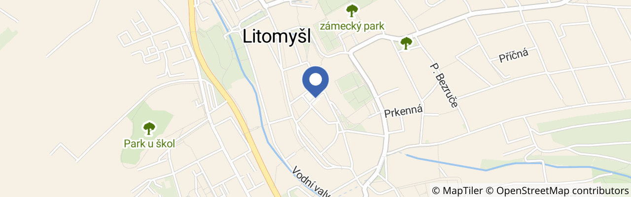 Mapa - Toulovcovy prázdninové pátky v Litomyšli 2026