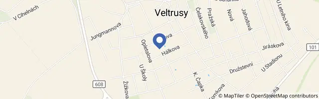 Mapa - Běh veltruským parkem 2027