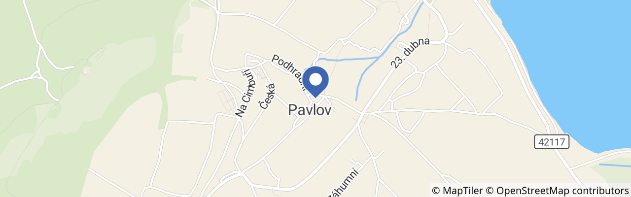 Mapa - Noční otevřené sklepy v Pavlově 2026
