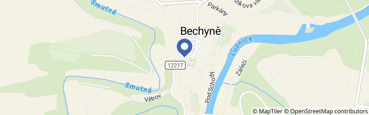 Mapa - Bechyňské keramické trhy 2026