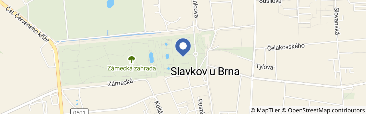 Mapa - Dracula na zámku Slavkov – kostýmovaná prohlídka