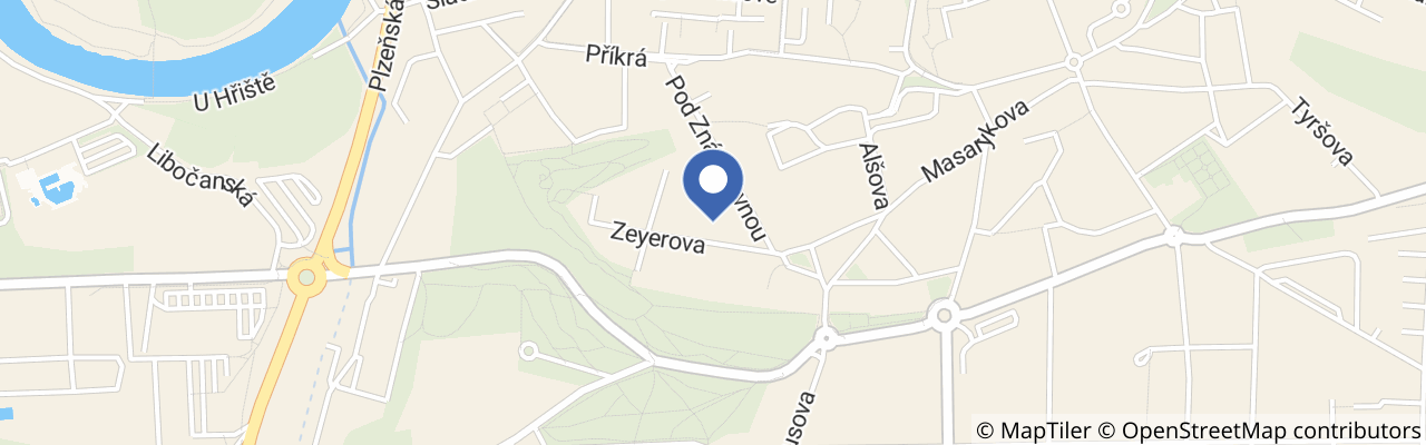 Mapa - Sto z ledu ven v Křížově vile