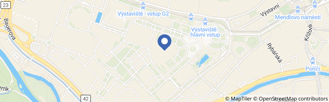 Mapa - Veletrhy Styl a Kabo Brno 2026