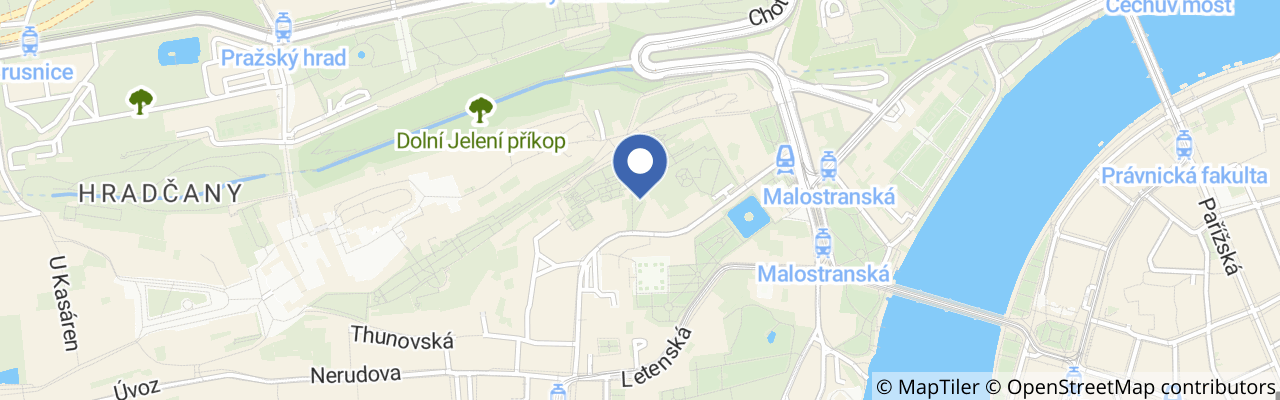 Mapa - Dušičky pod Pražským hradem