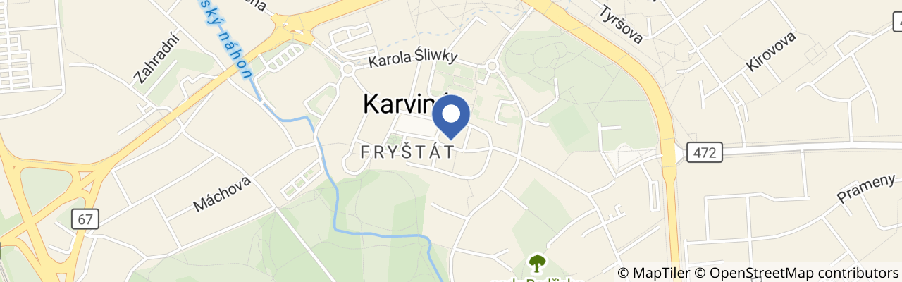 Mapa - Farmářské trhy v Karviné 2026