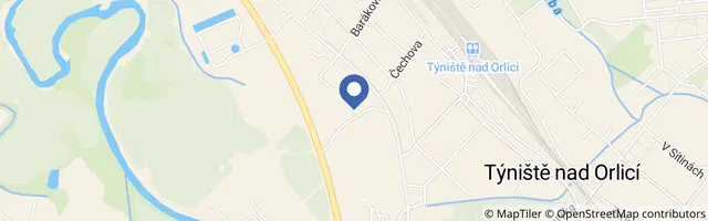Mapa - Májová chovatelská výstava v Týništi nad Orlicí