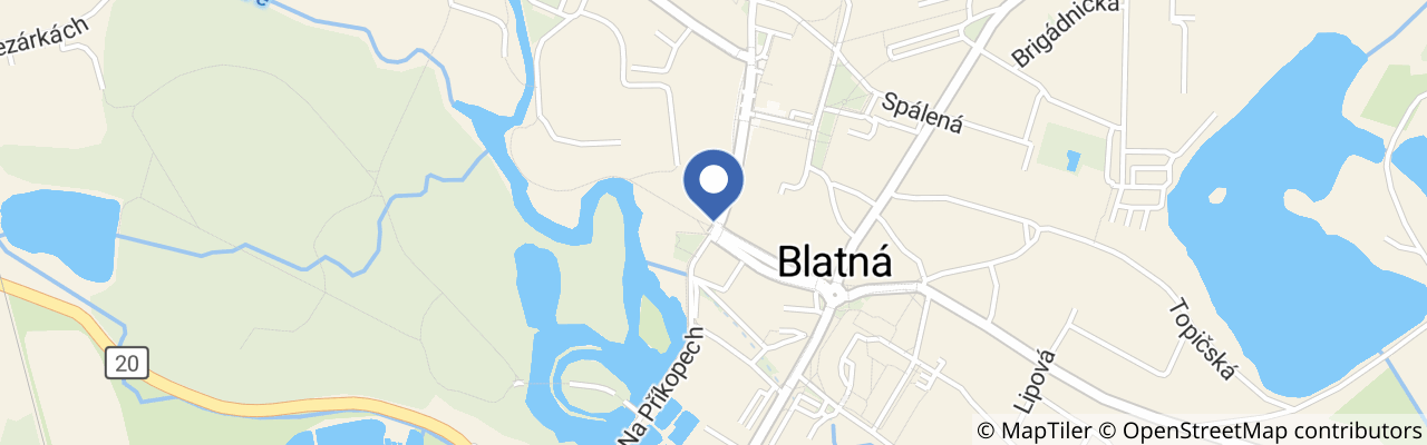 Mapa - Minipivovary a Street Food na zámku Blatná 2026