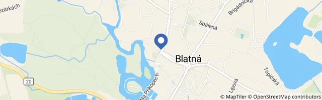 Mapa - Minipivovary a Street Food na zámku Blatná 2026