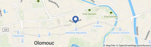 Mapa - Příběh lodí v Lapidáriu Vlastivědného muzea v Olomouci