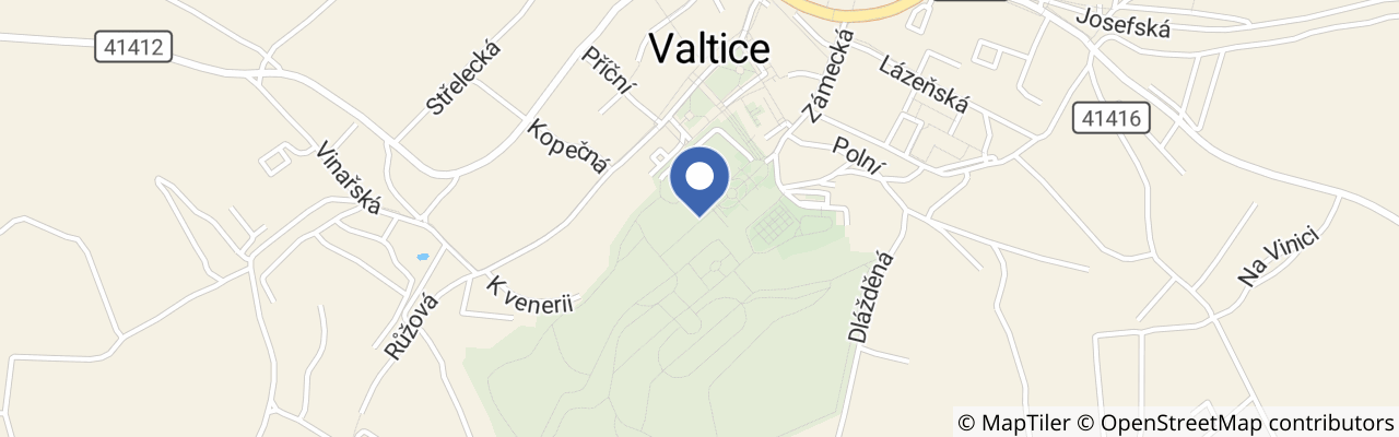 Mapa - Techtle Mechtle revue na dvoře zámku Valtice