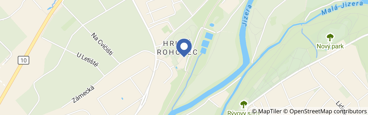 Mapa - Za renesancí na zámek Hrubý Rohozec