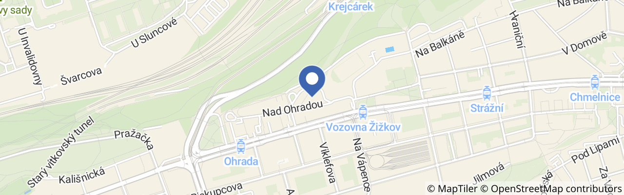 Mapa - Dobrodružné hřiště na Pražačce