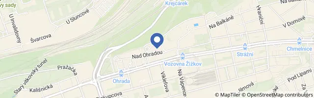 Mapa - Dobrodružné hřiště na Pražačce
