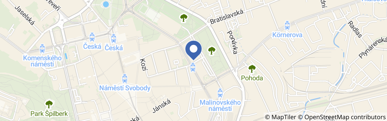 Mapa - Hudební festival Janáček Brno 2026