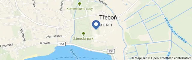 Mapa - Čochtanova Třeboň 2026 – tradiční vodnická slavnost a festival