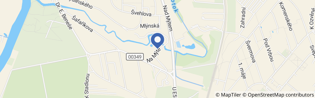 Mapa - Penzion Na Mýtě