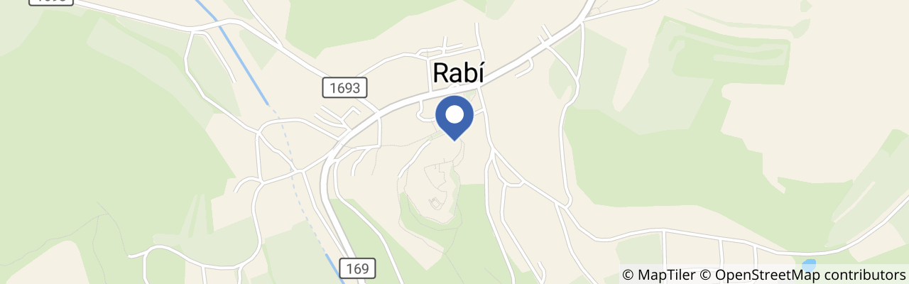 Mapa - Ze sklepení až na věž hradu Rabí