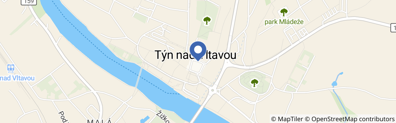 Mapa - Vltavotýnské zámecké trhy 2026