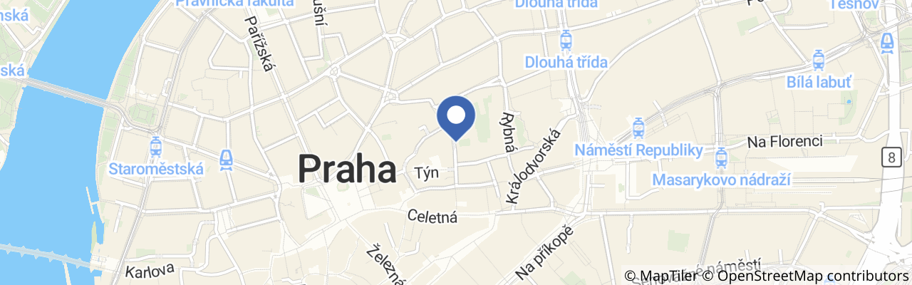Mapa - Praha v detailu