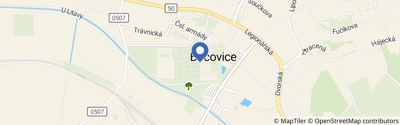 Mapa - Hradozámecká noc na zámku Bučovice