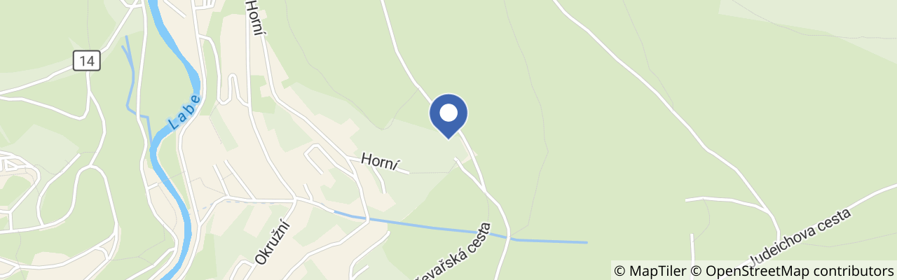 Mapa - Hotel Horní Pramen