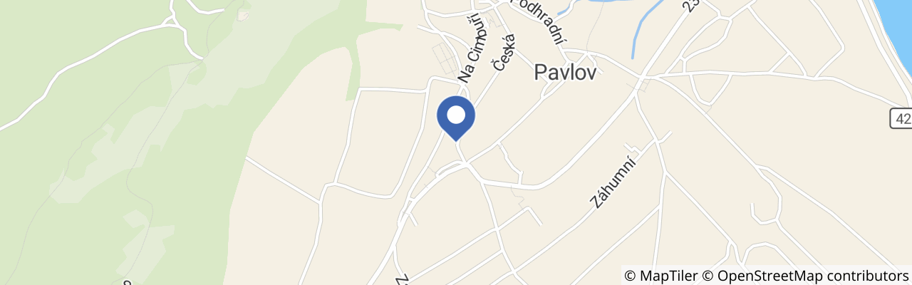 Mapa - Cimbálování na ulici v Pavlově