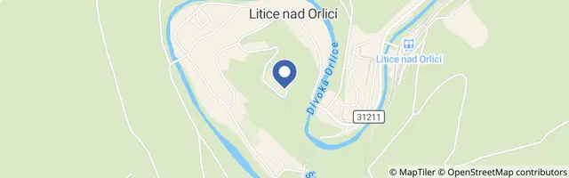 Mapa - Hradozámecká noc na hradě Litice