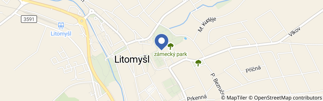 Mapa - Víkendové zpřístupnění zámecké kuchyně a věže v září
