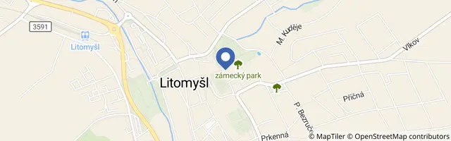Mapa - Víkendové zpřístupnění zámecké kuchyně a věže v září