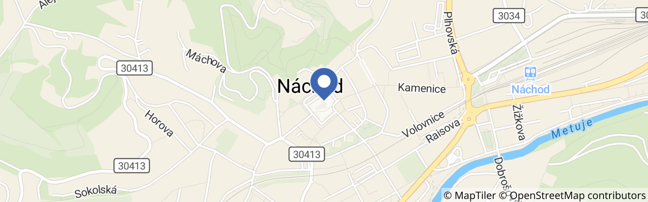 Mapa - Náchod v časech války – program na zámeckých nádvořích