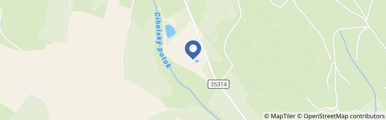 Mapa - Chata na Cihelně