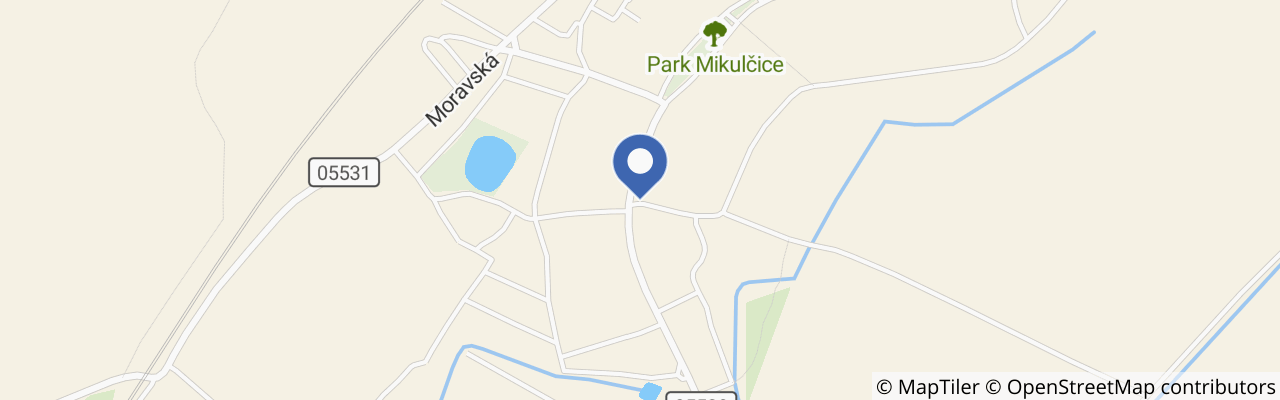 Mapa - Otevřené sklepy v Mikulčicích 2026
