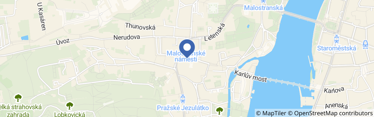 Mapa - Malostranské trhy 2026