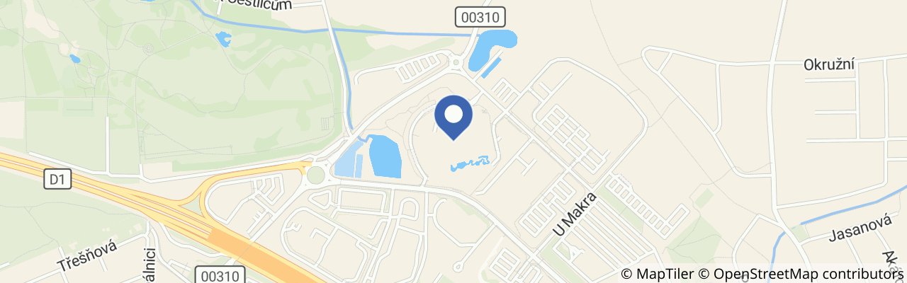 Mapa - Aquapalace Hotel Prague