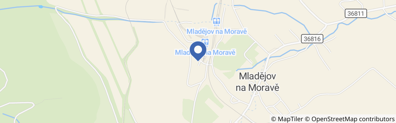 Mapa - Den mladějovské železnice 2026