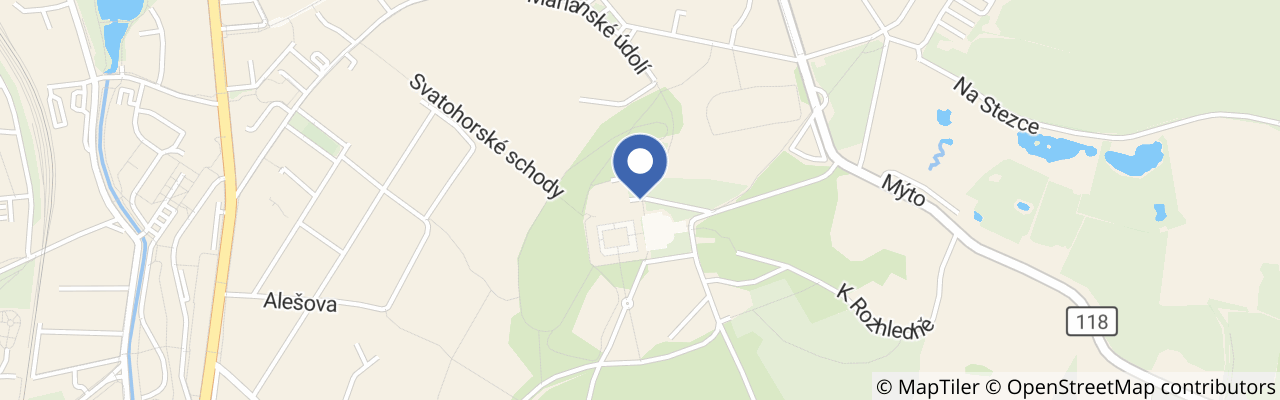 Mapa - Požár Svaté Hory – výstava k připomenutí tragické události