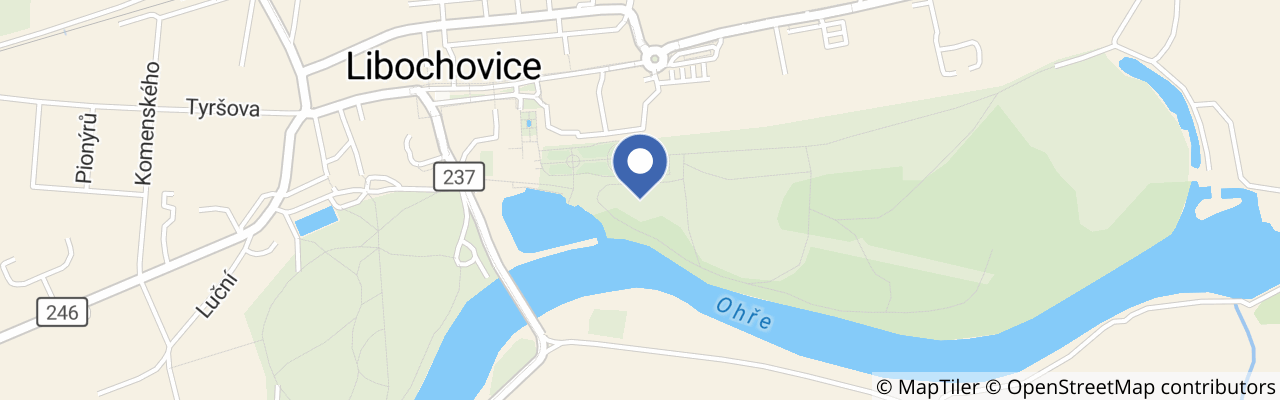 Mapa - Discgolf v zámeckém parku Libochovice 2026