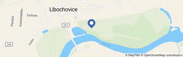 Mapa - Discgolf v zámeckém parku Libochovice 2026