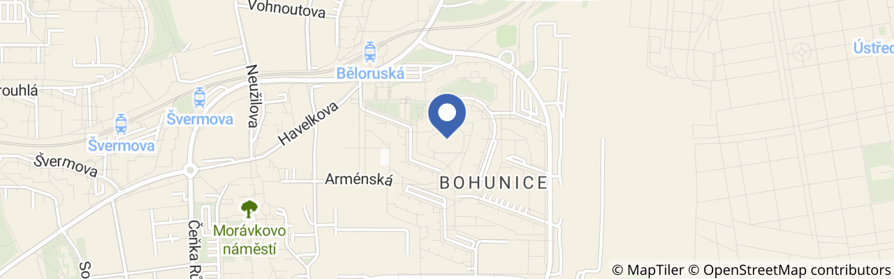Mapa - Hřiště Běloruská