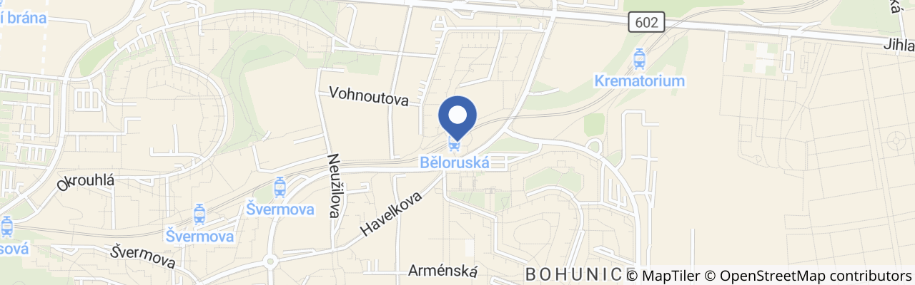Mapa - Hřiště "na zastávce"