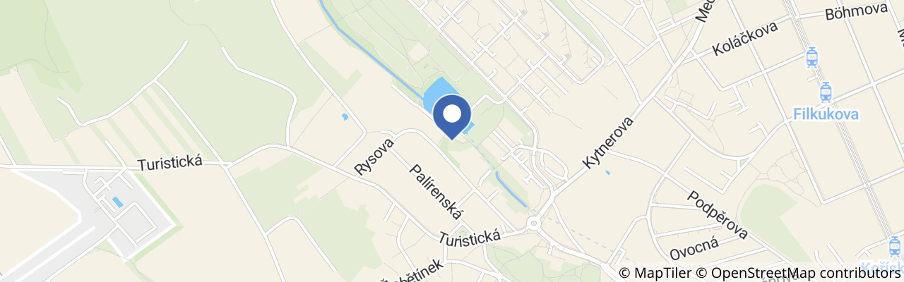 Mapa - Přírodní zahrada u Medláneckého rybníka