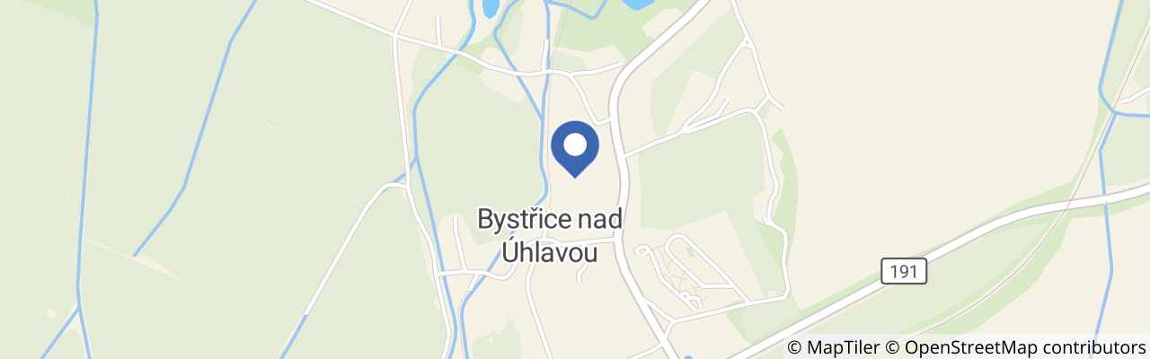 Mapa - Zámek Bystřice nad Úhlavou