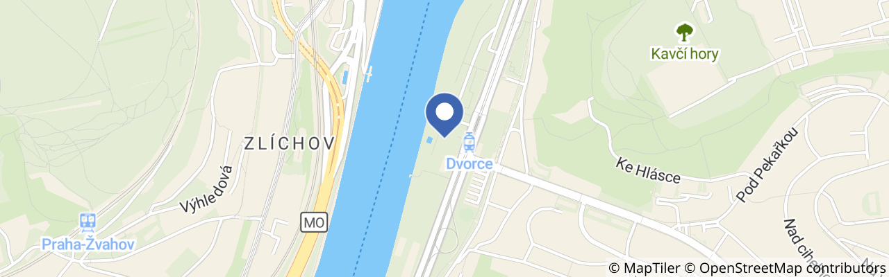 Mapa - Letní kino ve Žlutých lázních